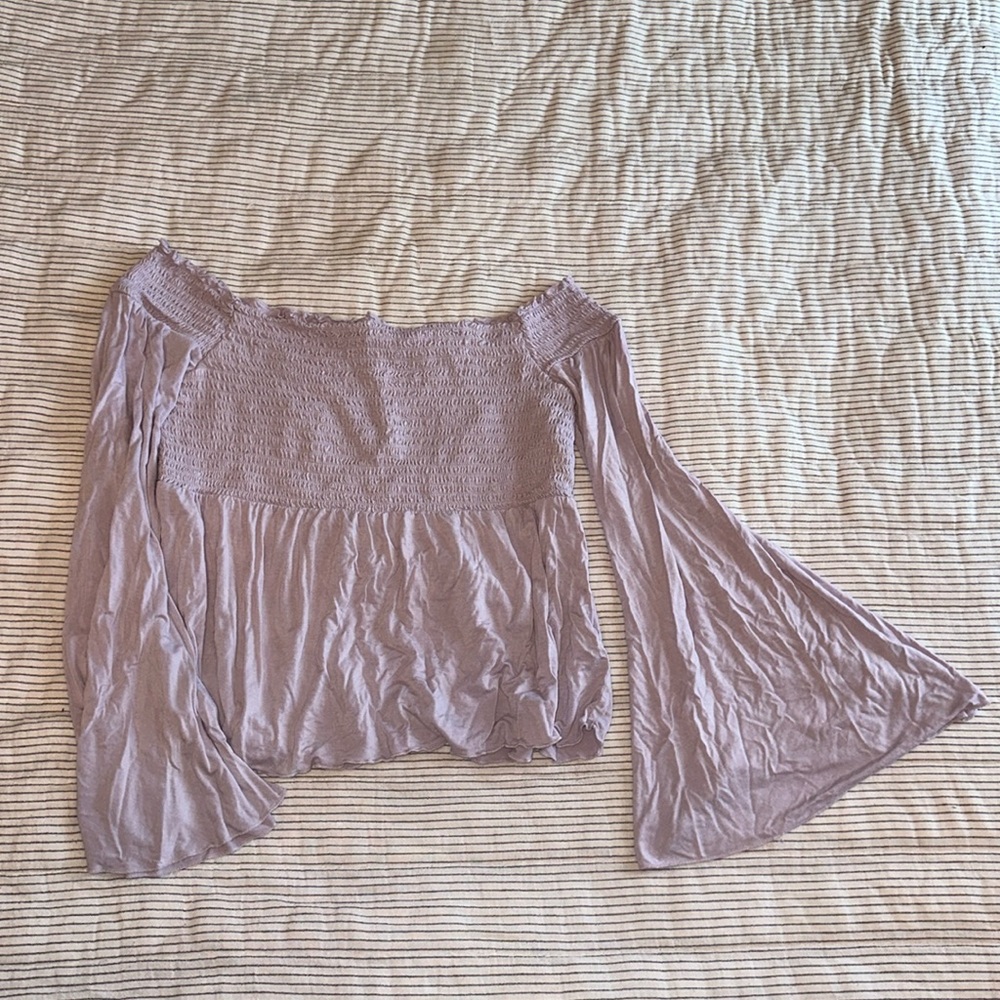 American Eagle boho off-the-shoulder shirt